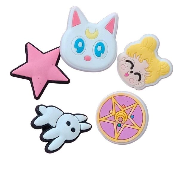 Sailor Moon 5 PC Croc Charm Jibitz Set - Picture 1 of 7